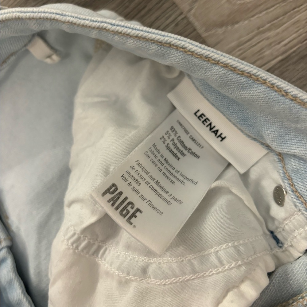 PAIGE Leenah in Light Wash size 28 - PAIGE Light wash wide leg jeans Del Mar - Picture 3 of 13